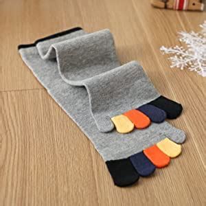 PUTUO Chaussettes avec Orteils Homme Chaussettes Doigts de Pied Séparés