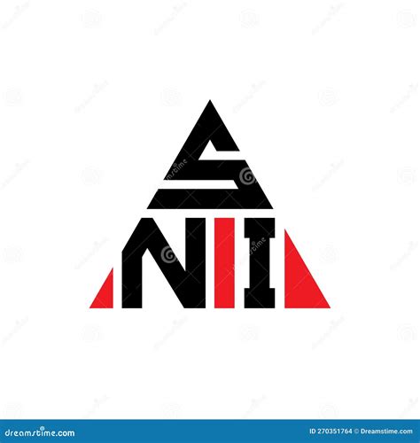 Sni Triangle Letter Logo Design With Triangle Shape Sni Triangle Logo