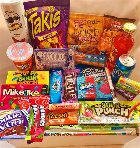 American Snack N Sweet Box Etsy Uk American Snacks Snacks