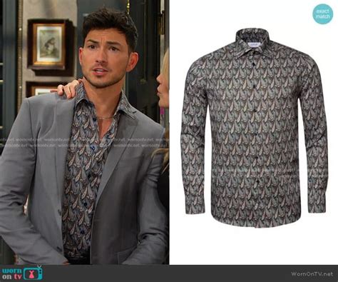 WornOnTV Alexs Paisley Print Shirt On Days Of Our Lives Robert