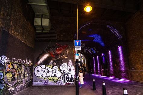 A Graffiti Street in London Editorial Stock Image - Image of city ...