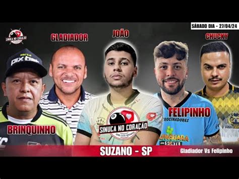 GRANDE CLÁSSICO FELIPINHO X JOÃO PAULO GLADIADO Sinuca ao vivo em