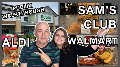 ONE MONTH GROCERY HAUL PUBLIX WALKTHROUGH ALDI SAM S CLUB AND WALMART