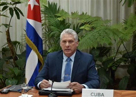 Díaz Canel En Cumbre Virtual Del Mnoal Cuba No Abandonará Su Vocación