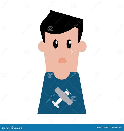 Boy cartoon profile stock vector. Illustration of avatar - 134347452