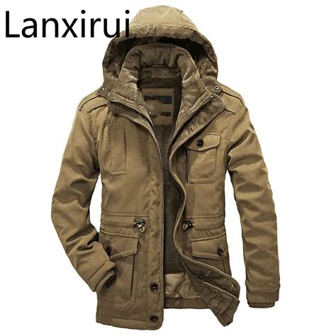 Winter Jacket Men Casual Thicken Warm Minus 40 Degrees Cotton Padded ...