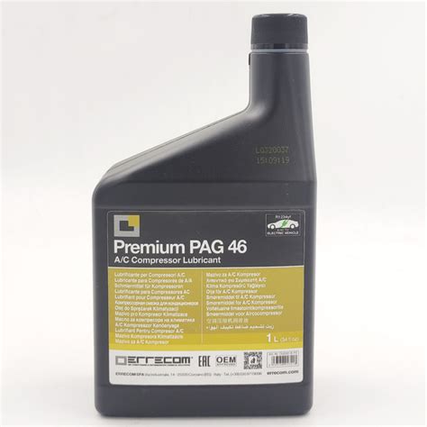 Масло Errecom Premium PAG 46 для автокондиционеров, 1л. Для хладагента ...