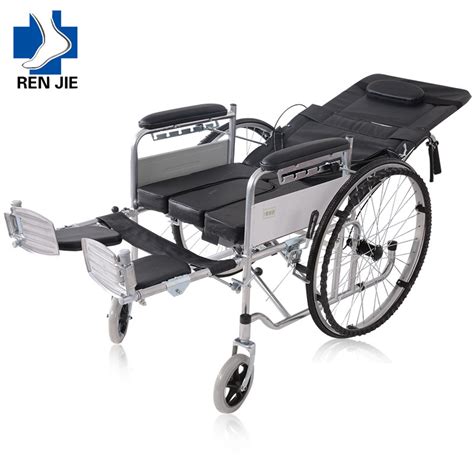 Lightweight Portable Reclining Manual Wheelchair For Handicapped