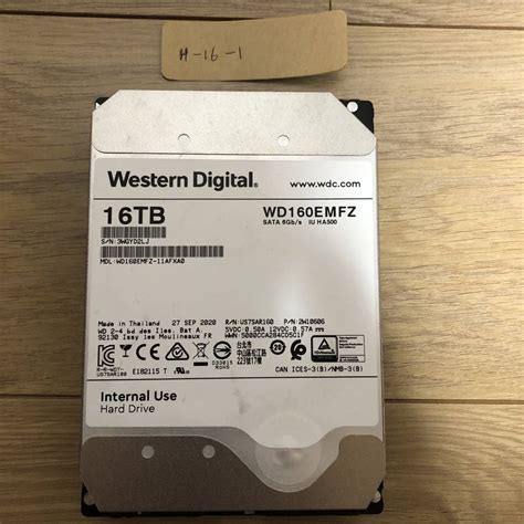 Yahoo!オークション - HDD Western Digital WUH721816ALE6L4 16TB 3.5...