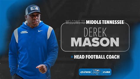 Former Vandy coach Derek Mason is New MTSU Football Coach - WGNS Radio