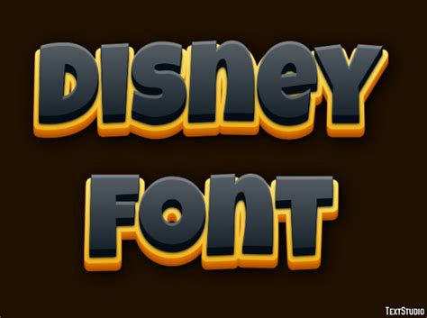 Disney Font Text Effect and Logo Design Font