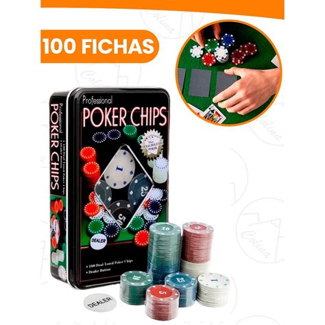 Jogo Poker Comprar - Kit Jogo De Poker Profissional Lata 100 Fichas Numeradas + Dealer ...