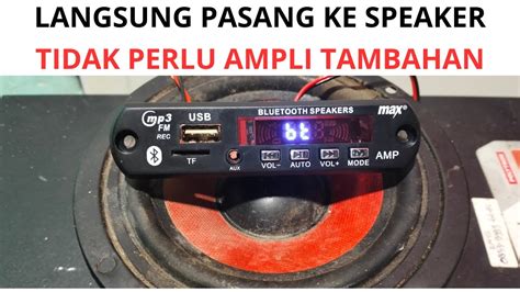 REVIEW MODUL MP3 BLUETOOTH DILENGKAPI AMPLIFIER YouTube