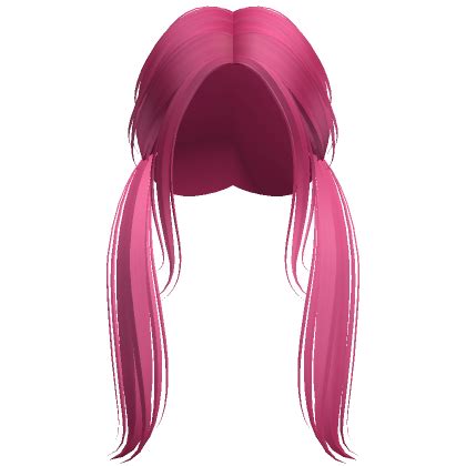 Long Scruffy Messy Wispy Pigtails Hot Pink Roblox Item Rolimon S