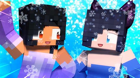 Aphmau And Dottie On Ice Minecraft Hide And Seek Youtube