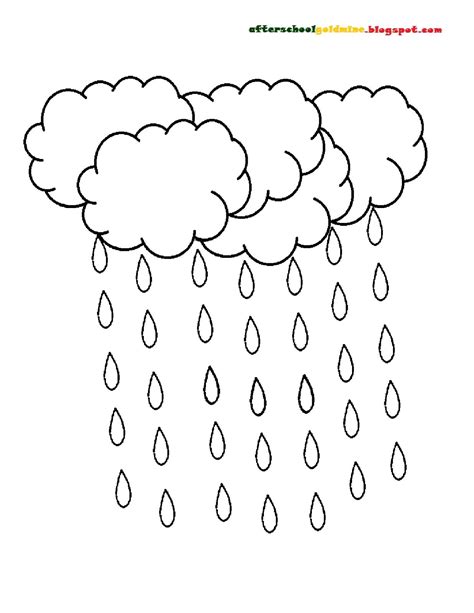 Rain Falling Coloring Pages Coloring Pages