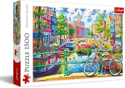 Amazon Trefl Piece Jigsaw Puzzles Amsterdam Canal Colorful