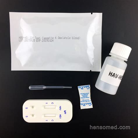 Infectious Disease HAV HEV IgM 2 In 1 Combo Test Kit HENSOtest