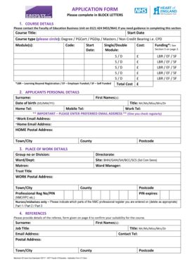 Fillable Online Heft Faculty Of Education Application Form