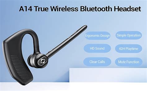 Amazon.com: Bluetooth Wireless Headset Built in Noise Cancelling Mic Hands Free Bluetooth ...