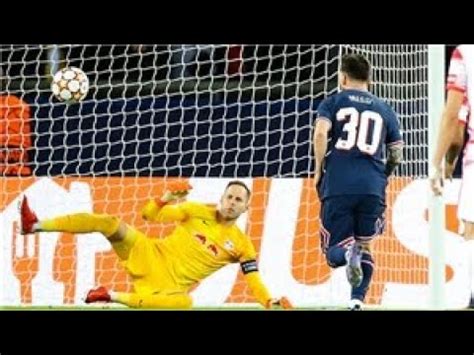 Messi Goals Panenka For Psg Youtube