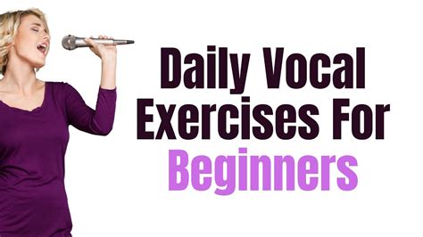 Vocal Exercises Every Beginner Singer Must Do Youtube