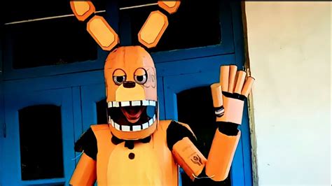 How To Make Spring Bonnie Cardboard Suit Spring Bonnie Cosplay Youtube