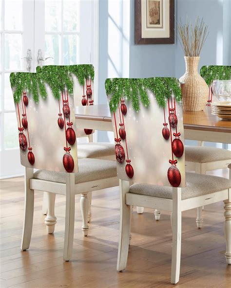 Amazon Amzricher Christmas Chair Back Covers For Dining Chairs