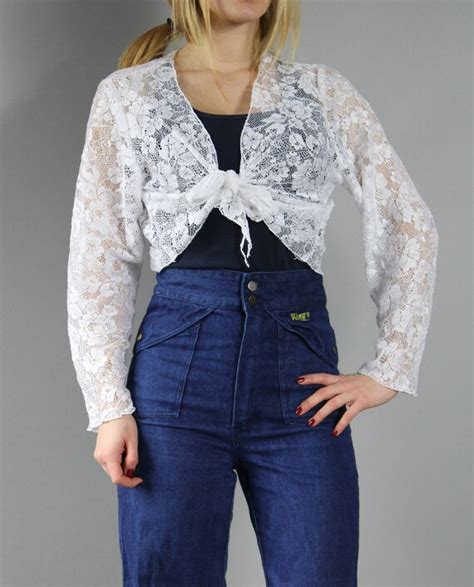 White Boho Lace Shrug See Through Wedding Sheer Jack Gem