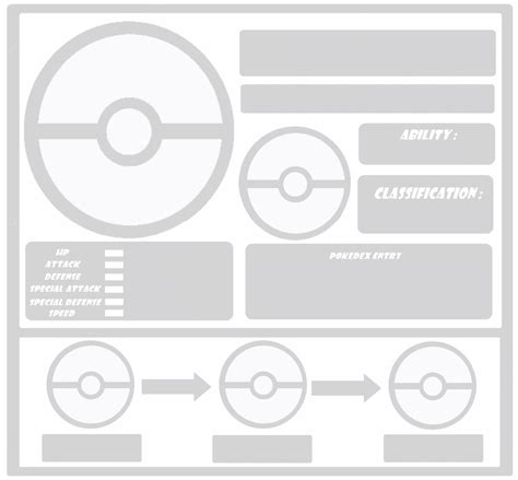 Pokemon Template threevolution by Trueform on DeviantArt