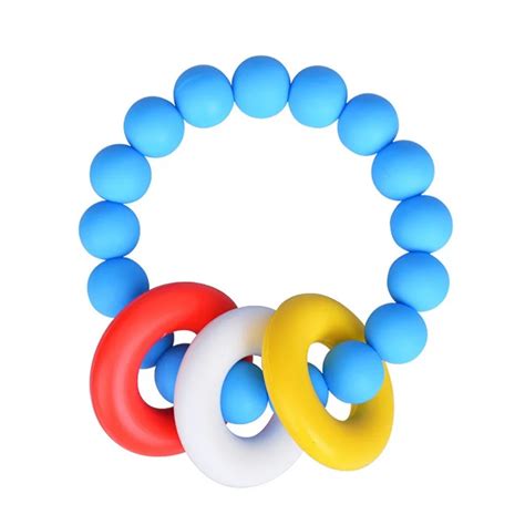 1pc Baby Bracelets Teethers Silicone Teething Rings Teether Circle