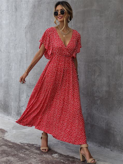 Vestido Volante floral de margarita Bohemio Moda de Mujer SHEIN México