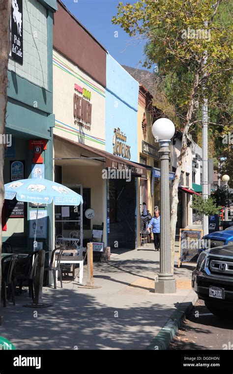 Downtown Sierra Madre California Stock Photo Alamy