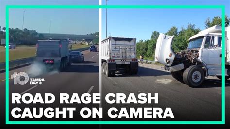 Road Rage Causes Crash Between Dump Truck Two Semi Trucks Fhp