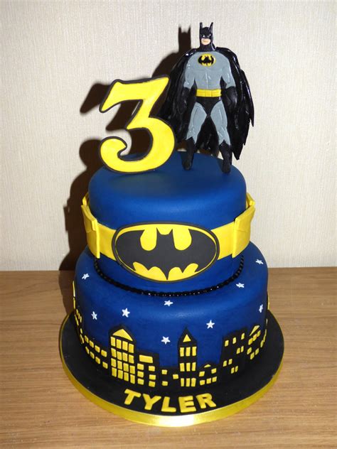 2 Tier Batman Themed Birthday Cake | Susie's Cakes