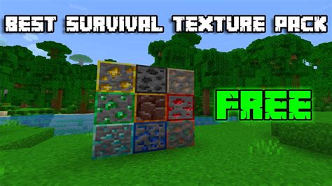 Best Minecraft Survival Texture Pack MCPE IOS ANDROID YouTube