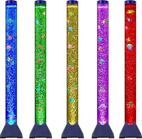 Amazon Sensory LED Bubble Tube 4FT With 10 Fish 20 Color Remote