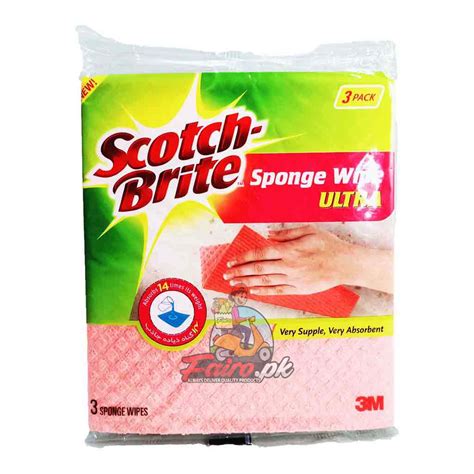 Scotch Brite Sponge Wipe Ultra 3 Pack Fairopk