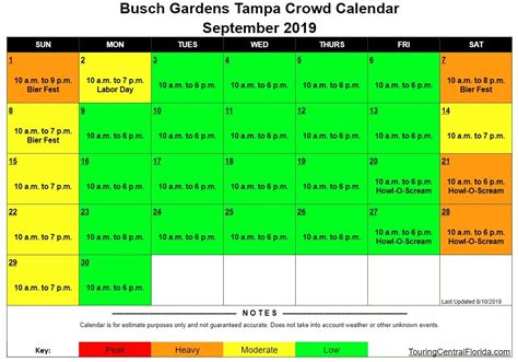 Busch Gardens Crowd Calendar Plan Your Visit For Optimal Enjoyment