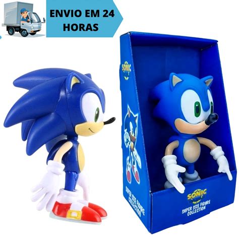 Boneco Sonic Collection Grandes Articulado Super Size Sonic World