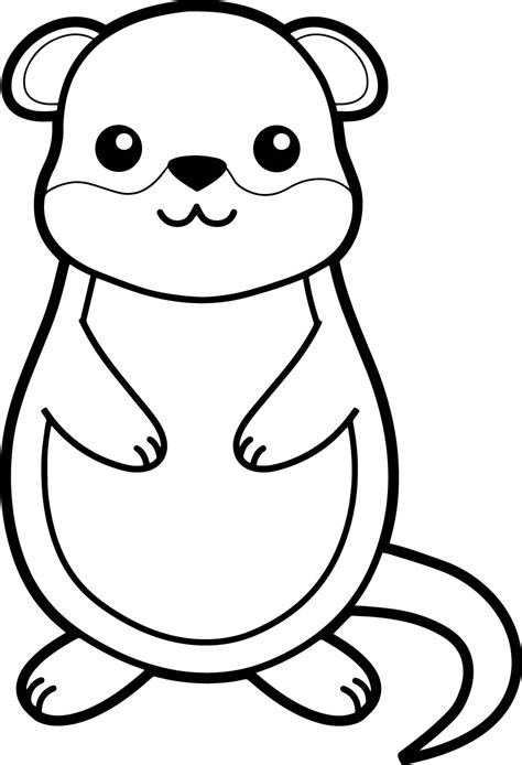 Groundhog Line Drawing | Free download on ClipArtMag