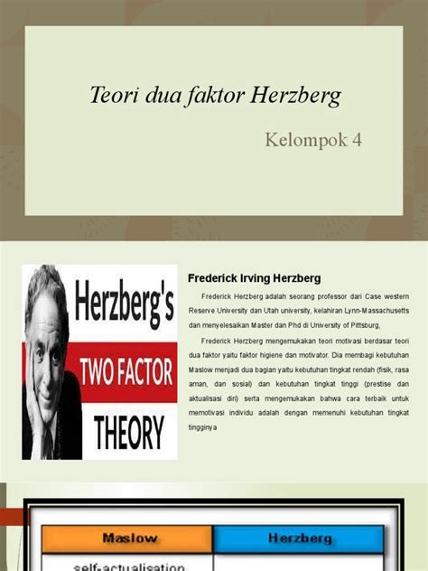 Kelompok 4 Teori Dua Faktor Herzberg Pdf