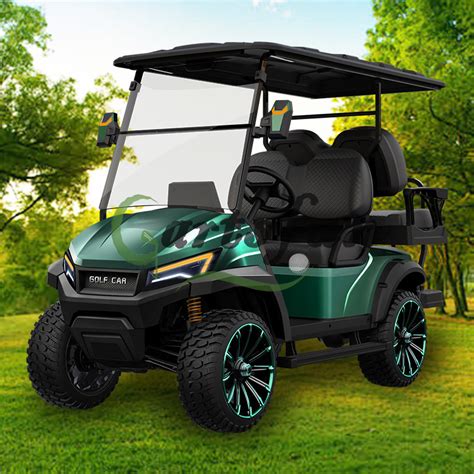 New 4 Wheel 6 Seater 72V New Electric Golf Cart Golf Course Vehicle