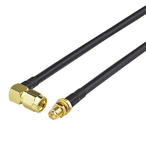 WIFI Extension Cable RP SMA Female To RP SMA Male Right Angle RG174