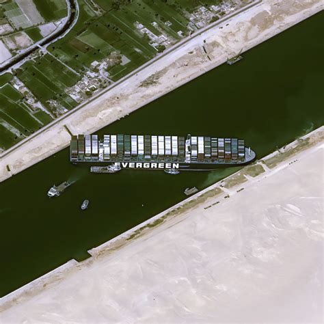 How One Of The Worlds Largest Container Ships Can Get Stuck In The