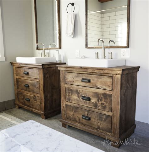 Rustic Wood Bathroom Cabinets – Rispa