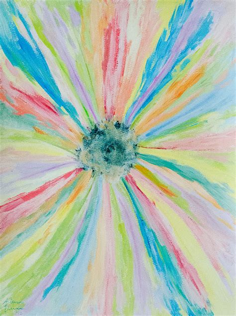 Flower Burst Painting By Alexandra Brown Fine Art America