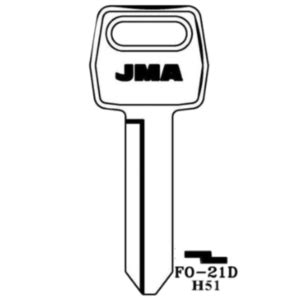 Jma Ford Cut Key Blank Fo D H Keys Less