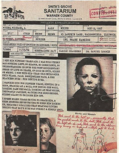 1978 Halloween Smiths Grove Sanitarium Michael Myers Etsy UK