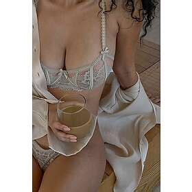 Best Pris P Na Kd Lingerie Tervunnen Balconette Bh With Spetsbandsdetalj Beige Badekl R For
